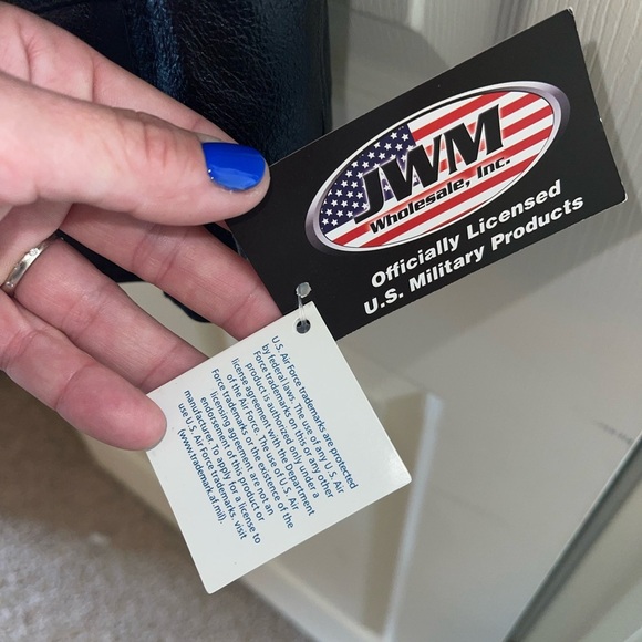 100% Genuine leather vest - Embroidered with Airforce - NWT - Size XL - Picture 7 of 9